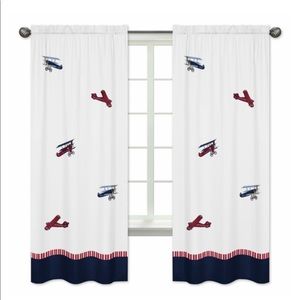 Aviator Window Panels Set Of 2 plus Window Valance